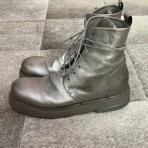 Marsell Silver Combat Boots 39.5